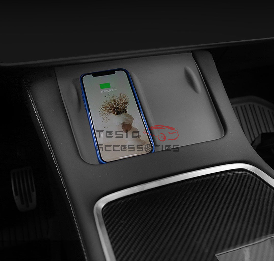 Tesla Model Y Wireless Charging Protective Pad Black
