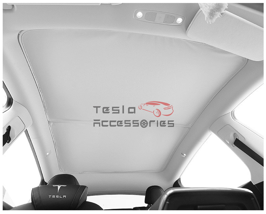 Tesla Model Y Glass Roof Sunshades 2