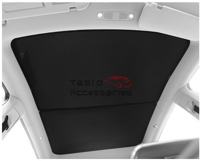 Tesla Model Y Glass Roof Sunshades black